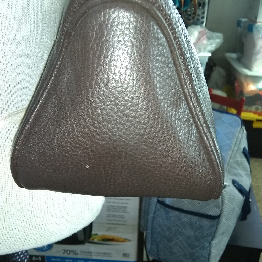 Dooney and Bourke Leather Purse Black with Brown trim - Picture 2 of 8